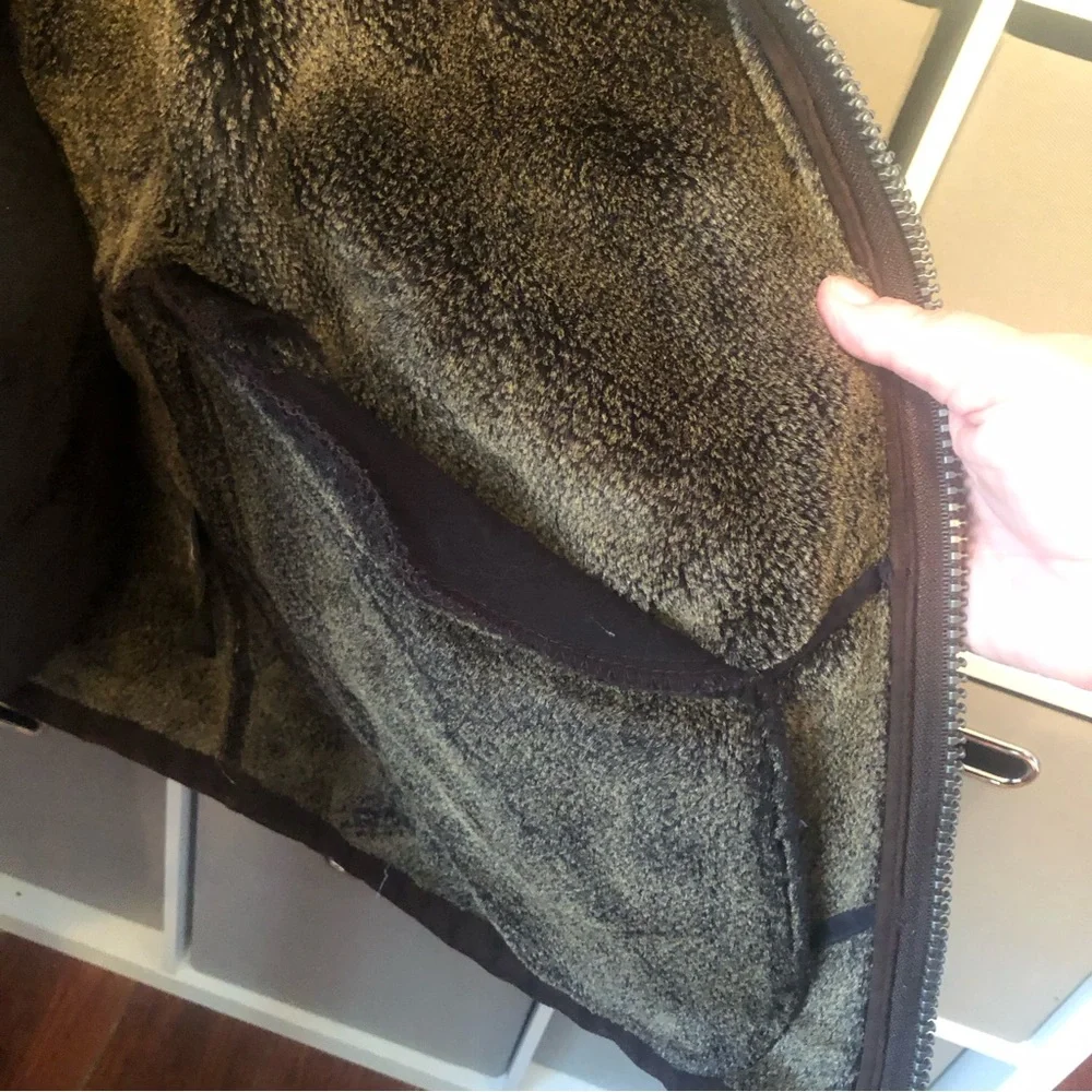 Axcess Brown Faux Suede Jacket size XL